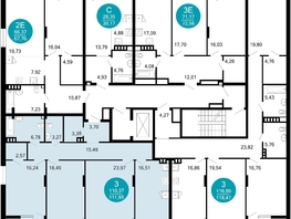 Продается 3-комнатная квартира ЖК 1799, литера 2.3, 111.85  м², 18399325 рублей