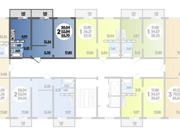 Продается 2-комнатная квартира ЖК Суворовский, литера 5, 55.7  м², 7202790 рублей