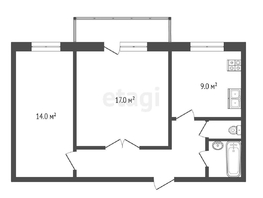 Продается 2-комнатная квартира Ярослава Галана ул, 53.3  м², 5900000 рублей