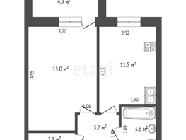 Продается 1-комнатная квартира Токарная ул, 38  м², 4900000 рублей