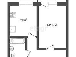 Продается 1-комнатная квартира Извилистая ул, 34  м², 3950000 рублей