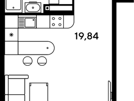 Продается Студия ЖК Малина Парк, дом 1, 28.42  м², 5510000 рублей