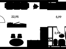 Продается Студия ЖК Культура, дом 1, 36.21  м², 5620000 рублей