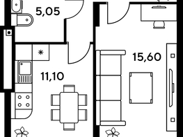 Продается Студия ЖК Сезоны, 30.6  м², 4838800 рублей