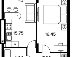 Продается 2-комнатная квартира ЖК Сезоны, 47.35  м², 7021000 рублей