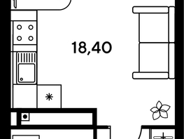 Продается 2-комнатная квартира ЖК Сезоны, 41.95  м², 5480000 рублей