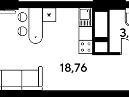 Продается Студия ЖК Малина Парк, дом 4, 23.76  м², 4250000 рублей