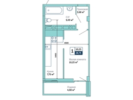 Продается 1-комнатная квартира ЖК Семейный, 28.75  м², 2875000 рублей