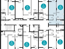 Продается 2-комнатная квартира ЖК 1799, литера 2.1, 61.95  м², 10847445 рублей