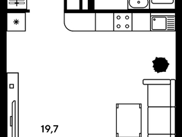 Продается Студия ЖК Гринсайд, 3.1-3.4, 29.9  м², 5160000 рублей