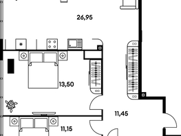 Продается 3-комнатная квартира ЖК Гринсайд, 5.1-5.5, 67.75  м², 9420000 рублей