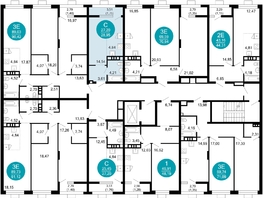 Продается 1-комнатная квартира ЖК 1799, литера 2.3, 28.95  м², 7359090 рублей