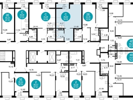 Продается 1-комнатная квартира ЖК 1799, литера 2.1, 39.32  м², 8921708 рублей