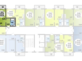 Продается Студия ЖК Платовский, литер 13, 25.28  м², 3374880 рублей