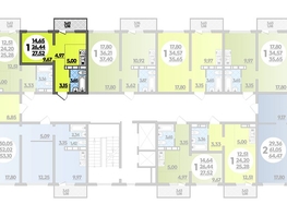 Продается Студия ЖК Платовский, литер 13, 27.52  м², 3577600 рублей