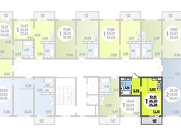 Продается Студия ЖК Платовский, литер 13, 25.28  м², 3933568 рублей