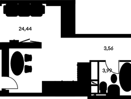 Продается Студия ЖК Культура, дом 1, 35.9  м², 5730000 рублей