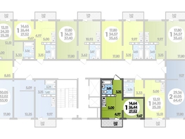 Продается Студия ЖК Платовский, литер 13, 27.52  м², 3508800 рублей