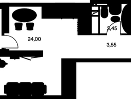 Продается Студия ЖК Культура, дом 1, 34.55  м², 6070000 рублей