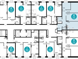 Продается 3-комнатная квартира ЖК 1799, литера 2.3, 85.64  м², 15800580 рублей