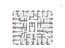 Продается 2-комнатная квартира ЖК Темп, дом 2, 60.21  м², 6358800 рублей