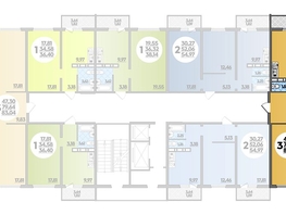 Продается 3-комнатная квартира ЖК Суворовский, литера 1, 82.58  м², 8216710 рублей