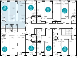 Продается 3-комнатная квартира ЖК 1799, литера 2.3, 90.51  м², 14626416 рублей