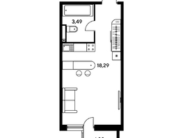 Продается Студия ЖК Малина Парк, дом 2, 24.19  м², 4180000 рублей