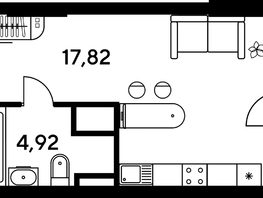 Продается Студия ЖК Малина Парк, дом 4, 24.26  м², 3380000 рублей