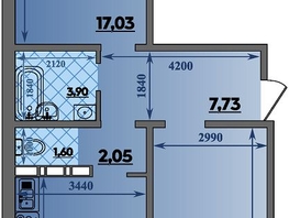 Продается 2-комнатная квартира ЖК Суворовский, литера 23, 64.96 м², 7499536 рублей