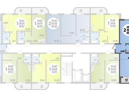 Продается 2-комнатная квартира ЖК Суворовский, литера 23, 43.04  м², 5315440 рублей