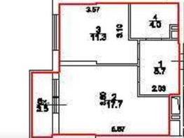 Продается 1-комнатная квартира Жмайлова ул, 38.7 м², 5500000 рублей