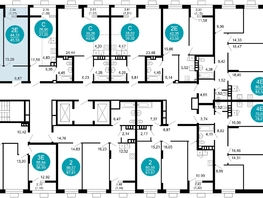 Продается 2-комнатная квартира ЖК 1799, литера 2.1, 45.5 м², 10160150 рублей