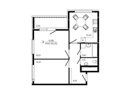 Продается 2-комнатная квартира ЖК ПРИТЯЖЕНИЕ, литер 3, 62.25  м², 7905750 рублей