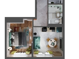 Продается 1-комнатная квартира ЖК Флора, литера 1.1, 40.85 м², 6209200 рублей