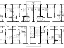 Продается 1-комнатная квартира ЖК Флора, литера 2.1, 37.1 м², 5416600 рублей