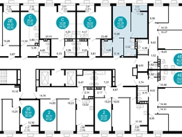 Продается 2-комнатная квартира ЖК 1799, литера 2.1, 43.5 м², 9323300 рублей