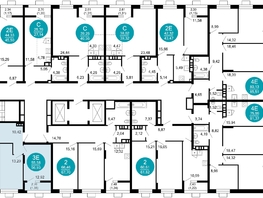 Продается 2-комнатная квартира ЖК 1799, литера 2.1, 56.93 м², 10731305 рублей