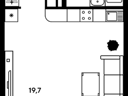 Продается Студия ЖК Гринсайд, 5.1-5.5, 30.55 м², 4250000 рублей
