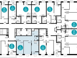 Продается 2-комнатная квартира ЖК 1799, литера 2.1, 67.86 м², 11156184 рублей