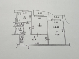 Продается 2-комнатная квартира 40-летия Победы пр-кт, 52 м², 3950000 рублей