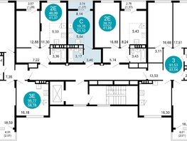 Продается 1-комнатная квартира ЖК 1799, литера 1.1, 21.12 м², 5799552 рублей