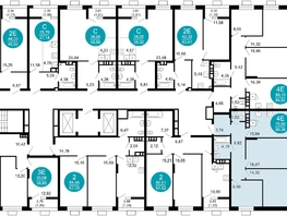 Продается 3-комнатная квартира ЖК 1799, литера 2.1, 80.38  м², 14091278 рублей