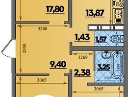 Продается 3-комнатная квартира ЖК Суворовский, литера 6, 82.56 м², 9131136 рублей