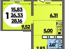 Продается Студия ЖК Суворовский, литера 6, 28.16  м², 4128256 рублей