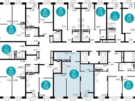 Продается 3-комнатная квартира ЖК 1799, литера 2.1, 70.63  м², 12732703 рублей