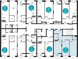 Продается 2-комнатная квартира ЖК 1799, литера 2.3, 71.26 м², 11761994 рублей