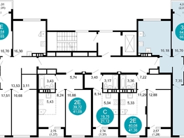 Продается 2-комнатная квартира ЖК 1799, литера 2.2, 66.89 м², 13564945 рублей