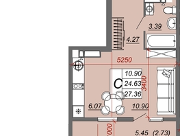 Продается Студия ЖК Frame (Фрейм), 11В, 27.35  м², 4804629 рублей