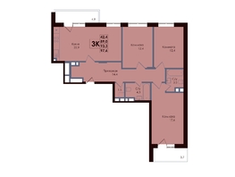 Продается 3-комнатная квартира ЖК ACADEMIA (Академия), 93.3  м², 13715100 рублей